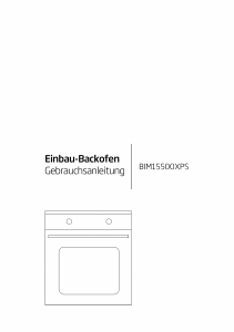 Bedienungsanleitung BEKO BIM15500XPS Backofen