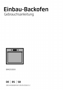 Bedienungsanleitung BEKO BIM25300X Backofen