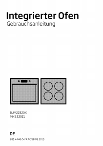 Bedienungsanleitung BEKO BUM22320X Backofen