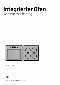 Bedienungsanleitung BEKO BUM22320X1 Backofen