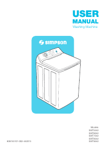 Manual Simpson SWT8542 Washing Machine