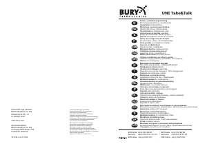 Manual BURY UNI Take and Talk Kit mãos-livres