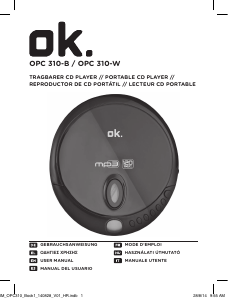 Bedienungsanleitung OK OPC 310-B Discman