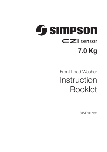 Handleiding Simpson SWF10732 Wasmachine
