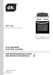 Bedienungsanleitung OK OFC 1231-1 Herd