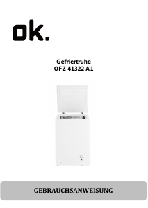 Bedienungsanleitung OK OFZ 41322 A1 Gefrierschrank