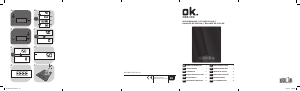 Használati útmutató OK OKS 100 Konyhai mérleg