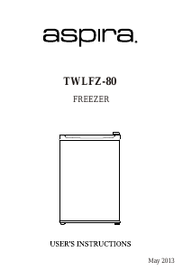 Manual Aspira TWLFZ-80 Freezer