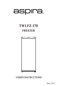 Manual Aspira TWLFZ-170 Freezer