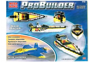 Manual Mega Bloks set 9782 Probuilder Wave racer