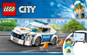 Manual de uso Lego set 60239 City Coche Patrulla de la Policía