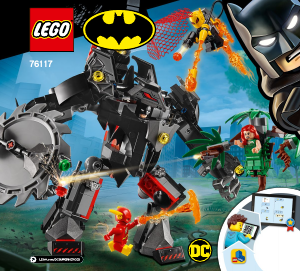 Manual Lego set 76117 Super Heroes Robotul lui Batman contra Robotului lui Poison Ivy