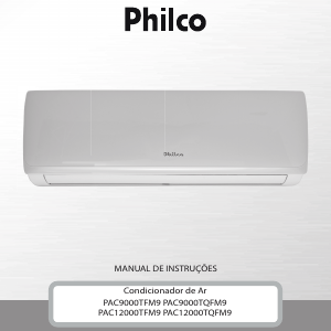 Manual Philco PAC12000TQFM9 Ar condicionado