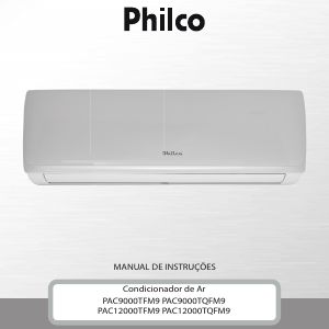 Manual Philco PAC12000TFM9 Ar condicionado