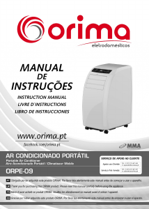 Manual Orima ORPE-09 Ar condicionado