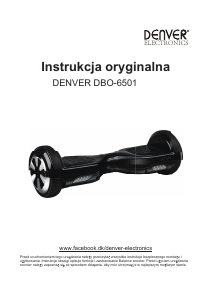 Instrukcja Denver DBO-6501 Deskorolka elektryczna