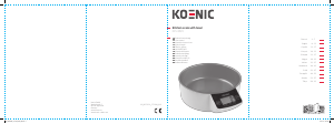 Manual de uso Koenic KKS 3220 Báscula de cocina