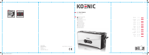 Kullanım kılavuzu Koenic KTO 4331 M Ekmek kızartma makinesi