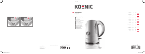 Manual de uso Koenic KWK 170 Hervidor