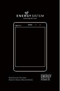 Manual de uso Energy Sistem I8 Quad Tablet