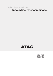 Handleiding ATAG KS34178B Koel-vries combinatie