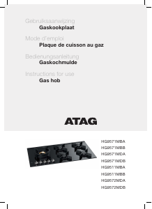 Manual ATAG HG9572MDA Hob