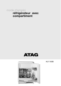 Mode d’emploi ATAG KU1190B Réfrigérateur