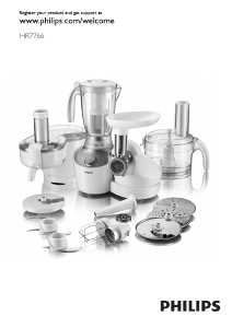 Manual Philips HR7766 Food Processor