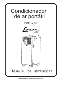 Manual Lenoxx PAR-751 Ar condicionado