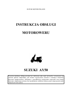 Instrukcja Suzuki AY50 (2002) Skuter