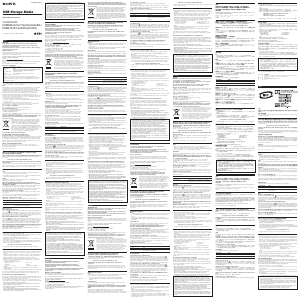 Manual de uso Sony USM4GJX Unidad USB