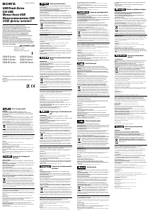 Manual Sony USM4GV Unitate USB