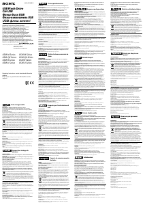 Rokasgrāmata Sony USM64GU USB disks