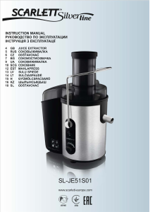 Manual Scarlett SL-JE51S01 Silverline Juicer