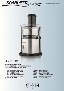 Handleiding Scarlett SL-JE51S02 Silverline Sapcentrifuge