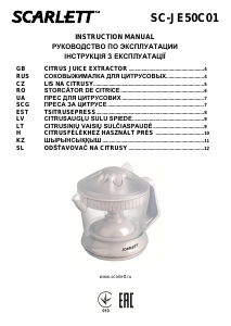 Manual Scarlett SC-JE50C01 Citrus Juicer