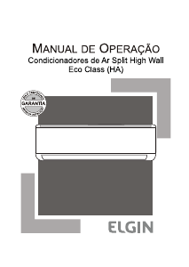 Manual Elgin HAFE09B2NA Ar condicionado