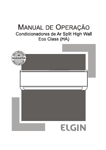 Manual Elgin HAQE18B2NA Ar condicionado