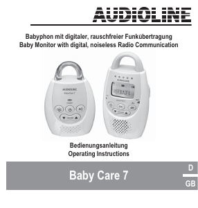 Manual Audioline Baby Care 7 Baby Monitor