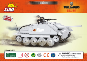 Manuál Cobi set 3001 World of Tanks Hetzer