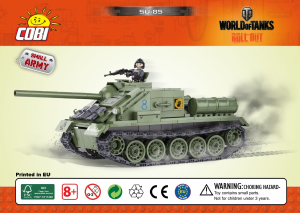 Rokasgrāmata Cobi set 3003 World of Tanks SU-85
