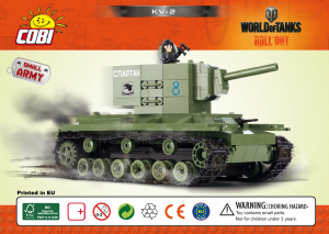 Kasutusjuhend Cobi set 3004 World of Tanks KV-2