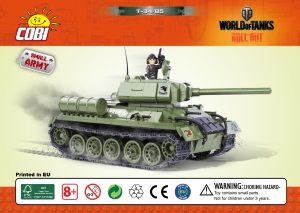 Návod Cobi set 3005 World of Tanks T-34/85