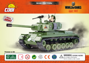 Handleiding Cobi set 3008 World of Tanks M46 Patton