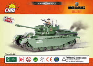 Kasutusjuhend Cobi set 3010 World of Tanks Centurion I