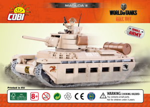 Käyttöohje Cobi set 3011 World of Tanks Matilda II