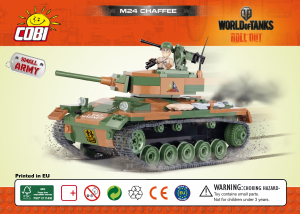 Manuál Cobi set 3013 World of Tanks M24 Chaffee