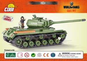 Návod Cobi set 3015 World of Tanks IS-2