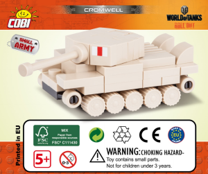 Bruksanvisning Cobi set 3018 World of Tanks Cromwell (nano)