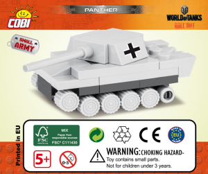 Handleiding Cobi set 3019 World of Tanks Panther (nano)